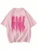 Letter Print Cotton Unisex Tshirt Fashion Brand Summer Round Neck Casual Short Sleeve Loose Basic Top New Arrival Tee S3xl