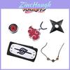 Naruto Jewelry Collection Abs Plastic Ring And Necklace Set Ideal For Anime Fans Characters)