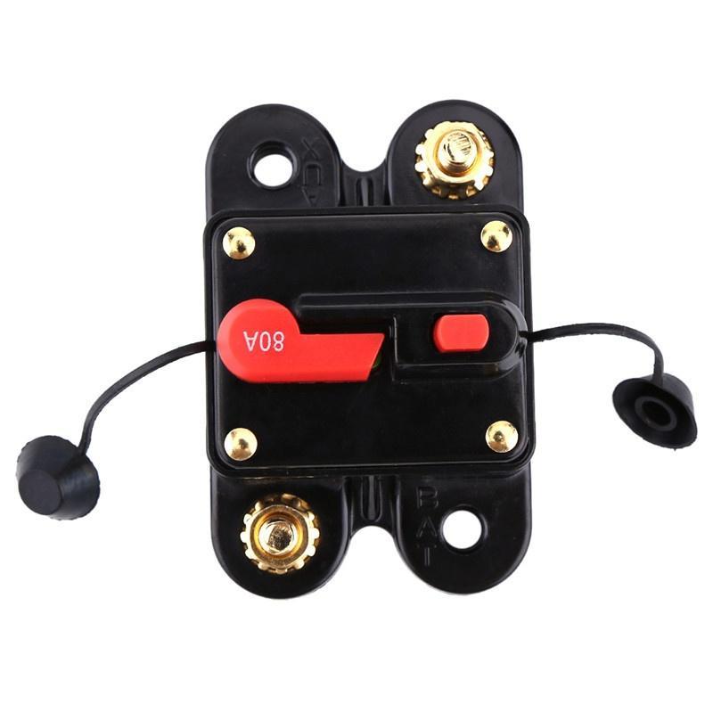 150A Disyuntor 1pc DC12V para Coche Marino Barco Bicicleta Est/éreo Reinicio de Audio Fusible 80-300A