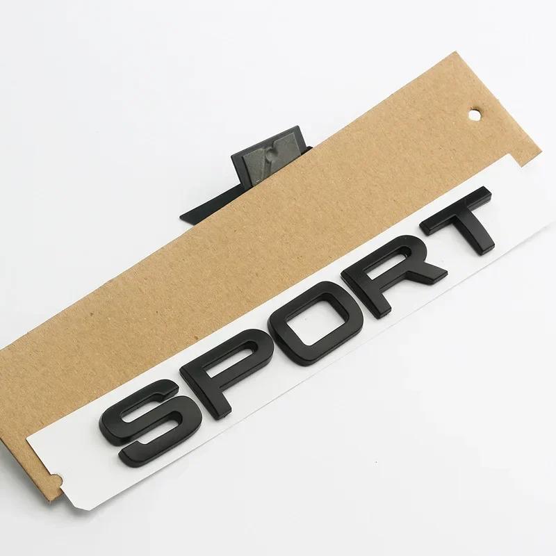 3D ABS SPORT Letters Emblem Rear Trunk Badge Sticker for Rover Discovery Evoque L494 L320 Car Styling Accessories