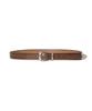 MILLO ARCHIVE Vintage Washed Leather Belt [Vintage Brown]