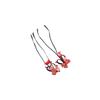 Hanfu Headdress Red Bow Hair Clip New Year Headdress Child Hair Accessories Baby Wig Hairpin