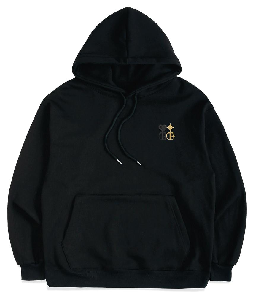 Heart & Star Oversized Fleece-Lined Hoodie Couple Look (6 Colors)