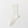 Female Spring and Autumn Pure Color All Build Loose Mouth In The Tube Pile Pile Cotton Socks