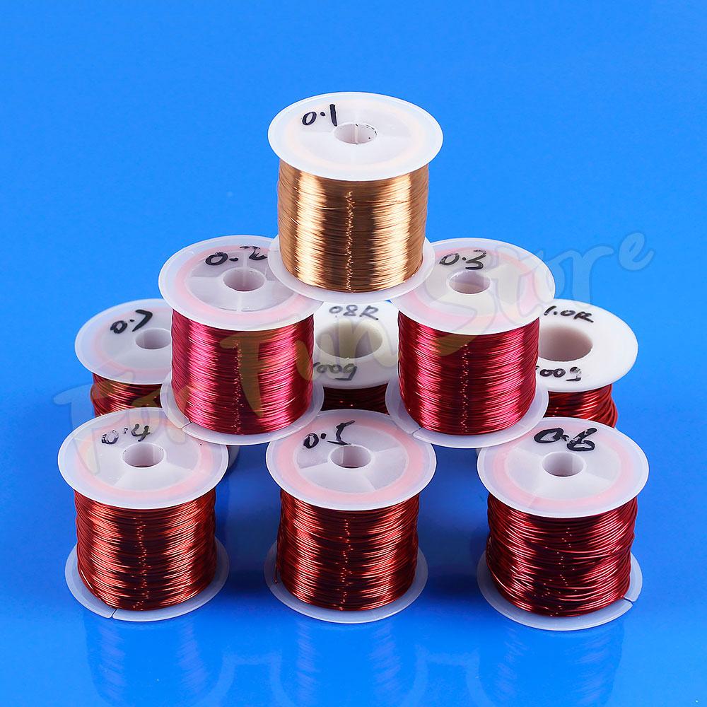 For Fun Copper Wire Enameled Wire 0.1mm -1.0mm Multi-purpose Bead String Cable Conductive Copper Wire Magnet Wire Bare Wire Coil