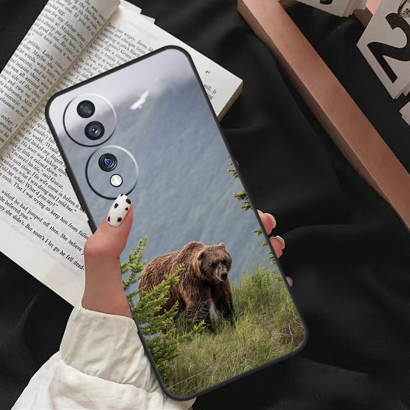 

Чохол для Honor Magic 8 6 7 Pro з ведмедем Грізлі Для Honor X9d X9c X9b X9a X8c X8b 200 400 50 70 90 Lite Win RT Honor Magic8 Pro