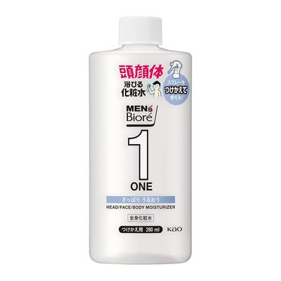 Mens Biore ONE All-over Lotion Spray Refreshing Moisturizing Type Large Capacity Refill 280ml Hair Face Body Use