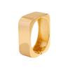 Retro Style Metal Square Bracelet Women, Fashion Texture Glossy Spring Bracelet Bracelet