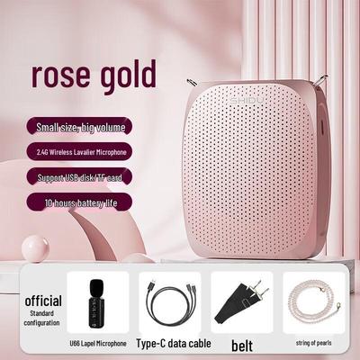 SHIDU S615 Portable Voice Amplifier with 2.4G Wireless Mic CN Plug (adapter Included)