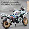 1/9 BMW R1250GS Alloy Diecast Scale Motorcycles Model Off Road Autocycle with Lighting Collection  Decoration Children Toy Gift