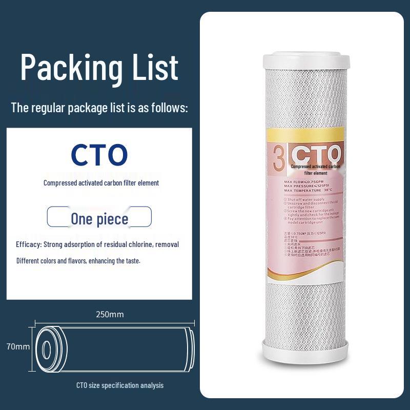 "Universal 10-inch Water Purifier Filter Set: 3-Stage PP Cotton & 5-Stage Activated Carbon Filtration System for Home"