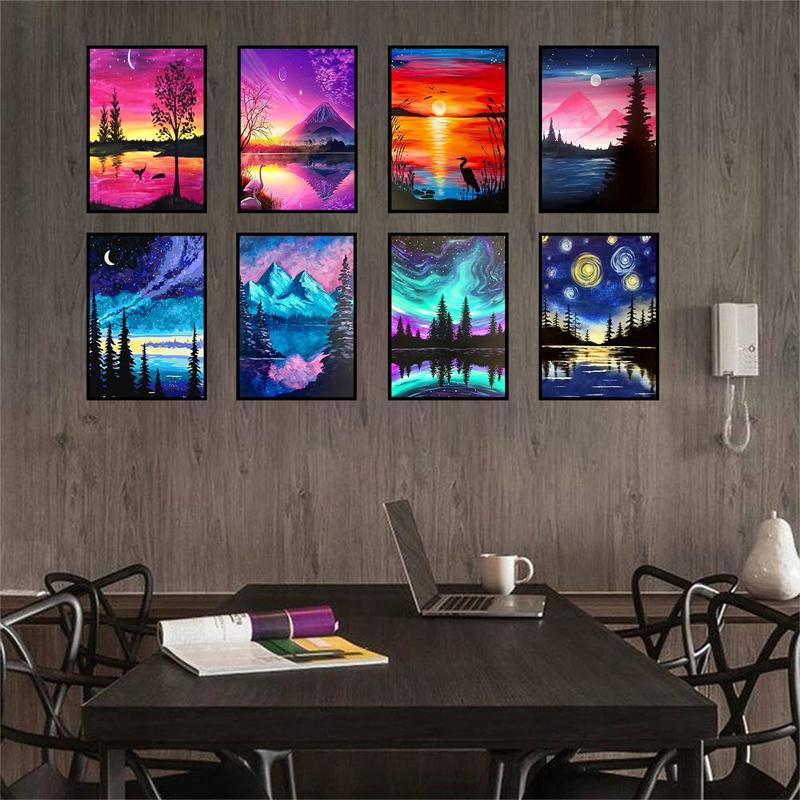 DIY Diamond Painting Beautiful Night View Cross Stitch Kit Mosaic Art Diamond Painting Full Circle/Square Diamond Home Decoration