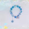 Hot-Selling Floral Butterfly Ins Niche Design Forest Style Fairy Sweet Best Friend Colorful Bead Bracelet