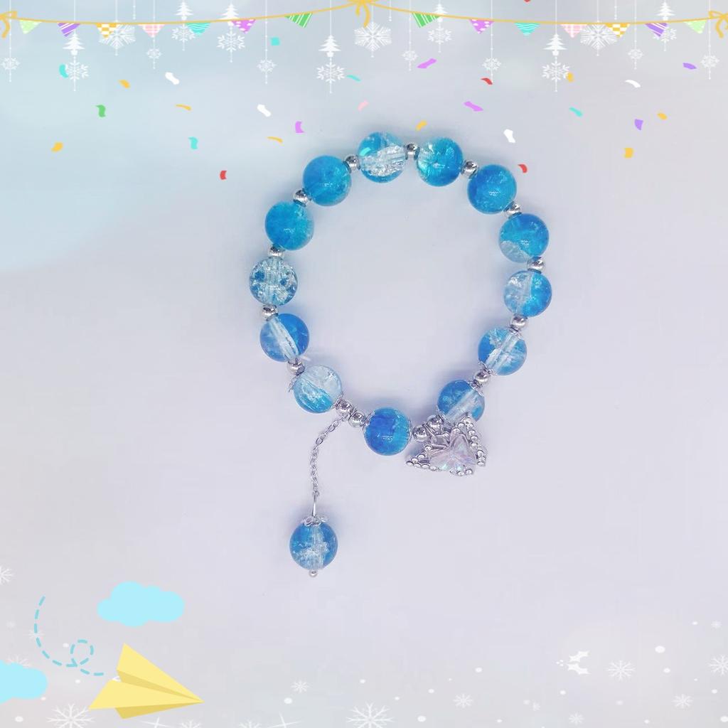Hot-Selling Floral Butterfly Ins Niche Design Forest Style Fairy Sweet Best Friend Colorful Bead Bracelet