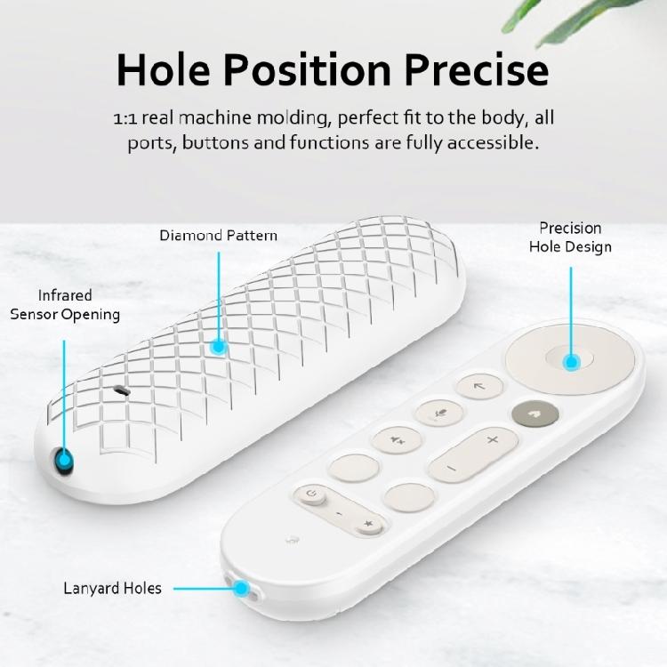 Ergonomic Silicone Remote Case For TV Streamer 4K 2024 Television Remotes NonSlip Protective Cover with Lanyard