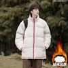 Stand-up Collar Cotton-padded Clothes for Men and Women In Winter Windproof Velvet Thickened Cotton-padded Clothes for Couples Thickened 