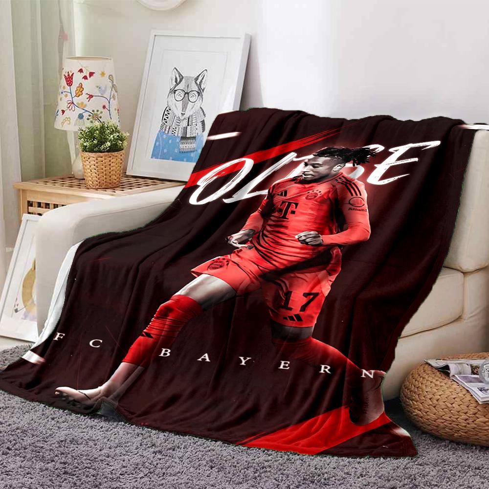 Dynamic Soccer Celebration Blankets Flannel Printed Breathable Warm Throw Blanket for Home Office Bedspreads 0708a47