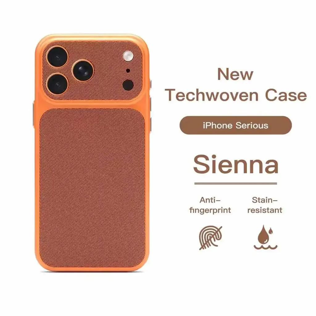 Luxury Technology Woven For Magsafe Animation Case For 17 16 15 14 Pro Max Wireless Charge Science Fabric Cover