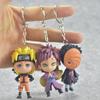 New 6pcs Naruto Pvc Figure Keychain Key Ring Toy Pendant Stylish Anime Cosplay Gift