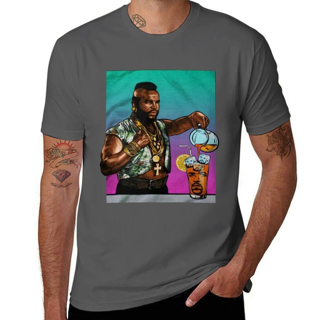 Mr T Drinking Iced Tea Ice Cube Ice Cube In Iced Tea Inspired Tshirt Sport Basic Moisture Wicking Tee Tshirt