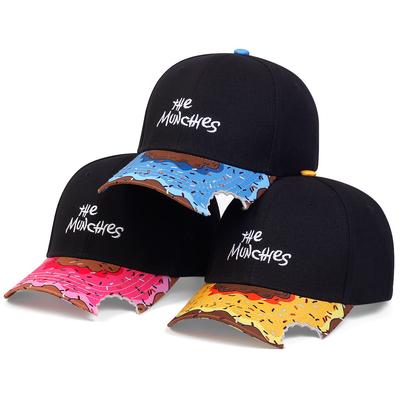 Unisex Letter Embroidery Brim Print Adjustable Personality Baseball Hat Spring Autumn Outdoor Leisure Hats Golf Cap Hip Hop Caps