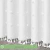 Hydrangea Floral Tassel Shower Curtain: Elegant Style for Home & Hotel Bathrooms