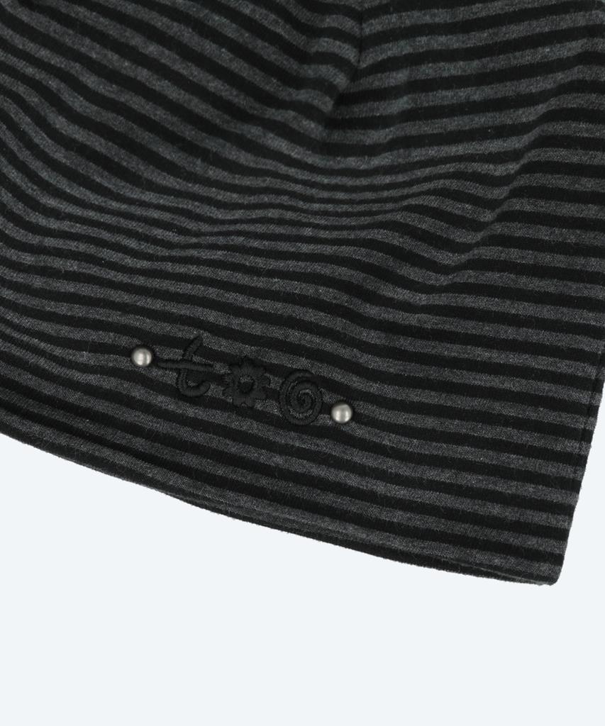 Tonilolenseu Striped Studded Beanie