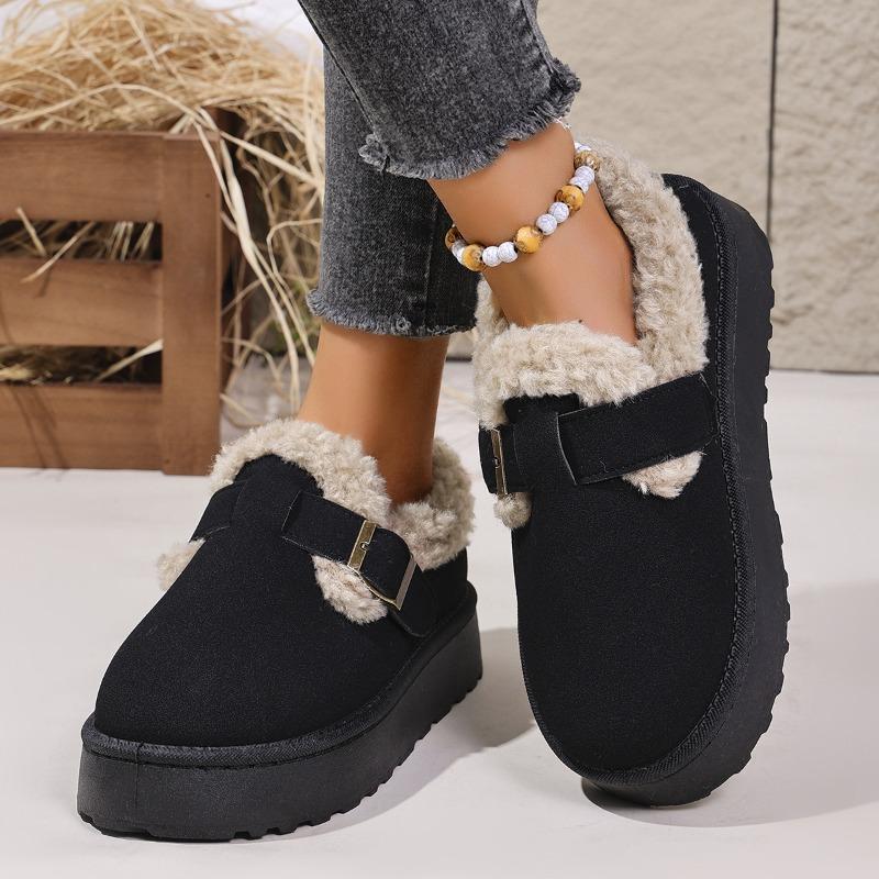 New Women's Shoes Snow Boots Thickened and Warm Thick-soled Cotton Shoes