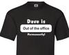 Personalised Retirement T-Shirt | Out of the Office Permanently | I’m Retired Funny Tee | Novelty Retirement Gift | Leaving Present
