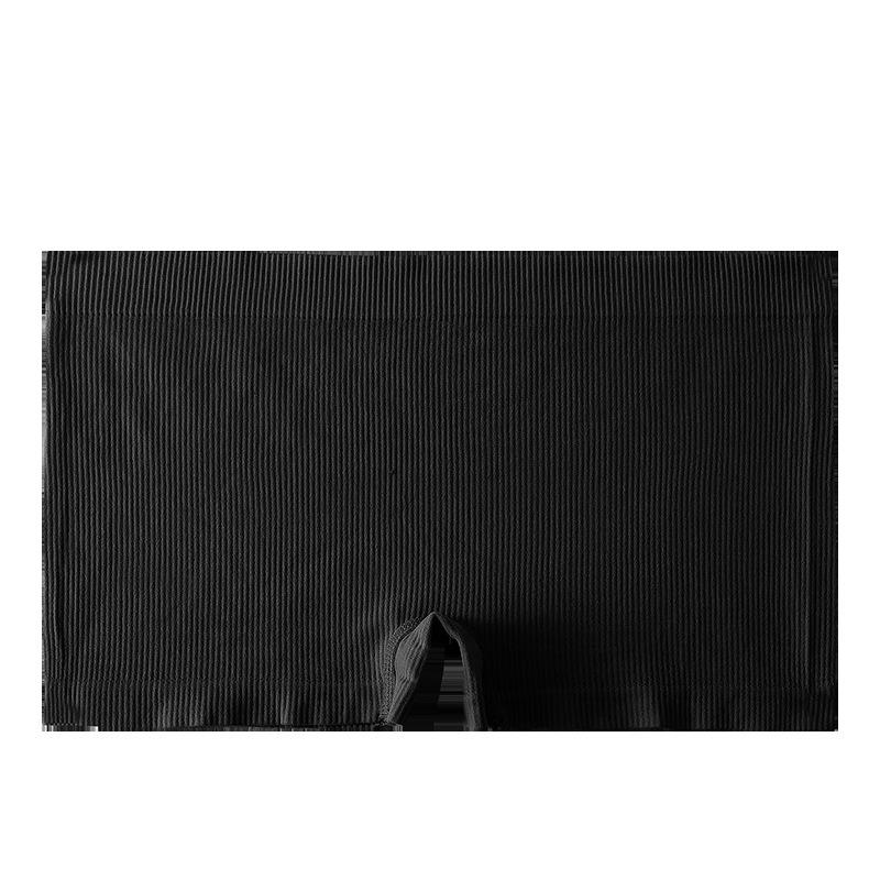 Women Seamless Low Waist Breathable Ribbed Solid Color Safety Underwear Panties