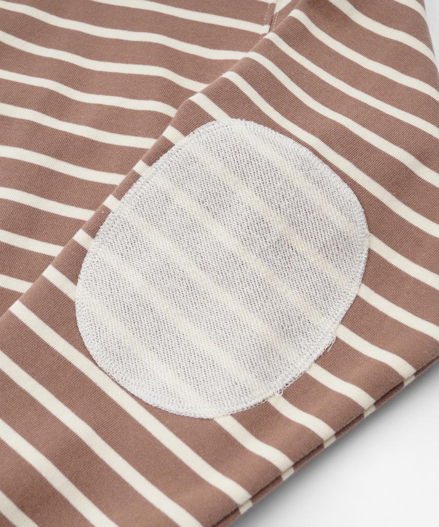 FRIZMWORKS Loop Patch Stripe Tee _ Mocha