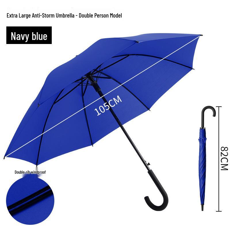 Windproof Double Layer Automatic Men s Golf Umbrella with Straight Handle - Customizable Business Logo