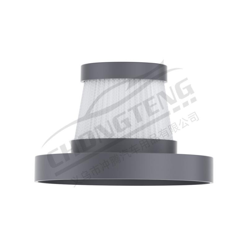 Washable HEPA Filter Cartridge for Car Vacuum Cleaner with Multiple Accessories.