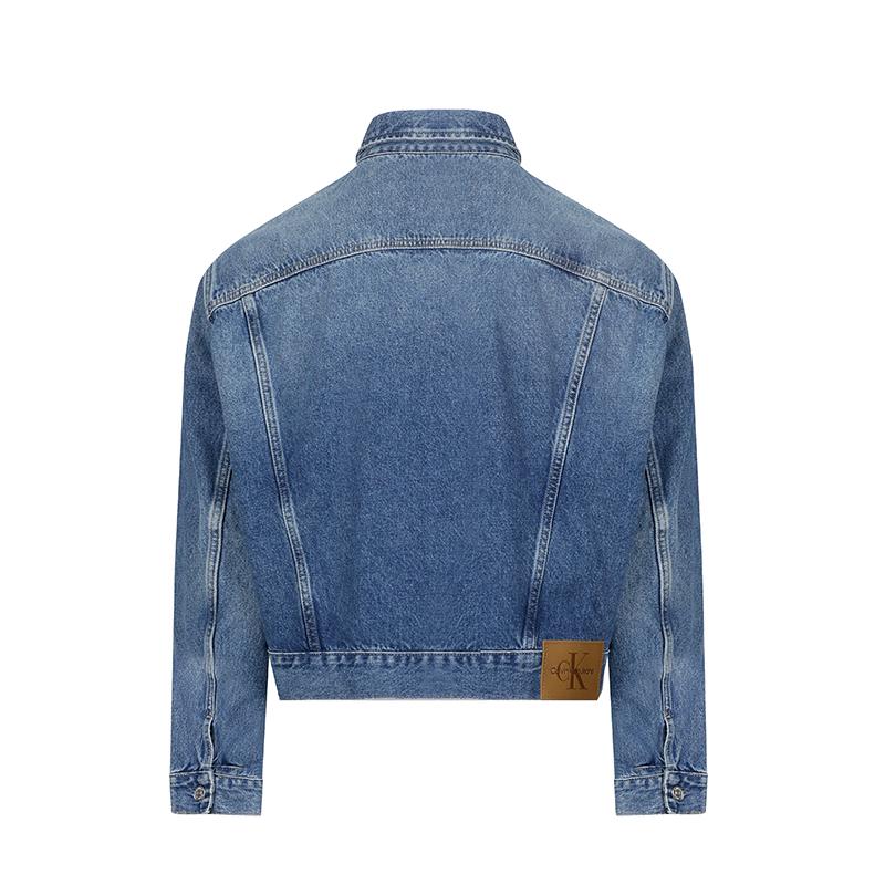 Calvin Klein Oversized Short Denim Jacket Women jackets Light-Blue J20J224546-1AA