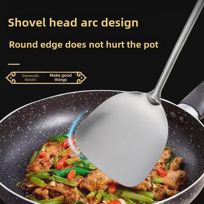 Guofeng 304 Stal Nierdzewna Długi Uchwyt Szpatułka do Gotowania