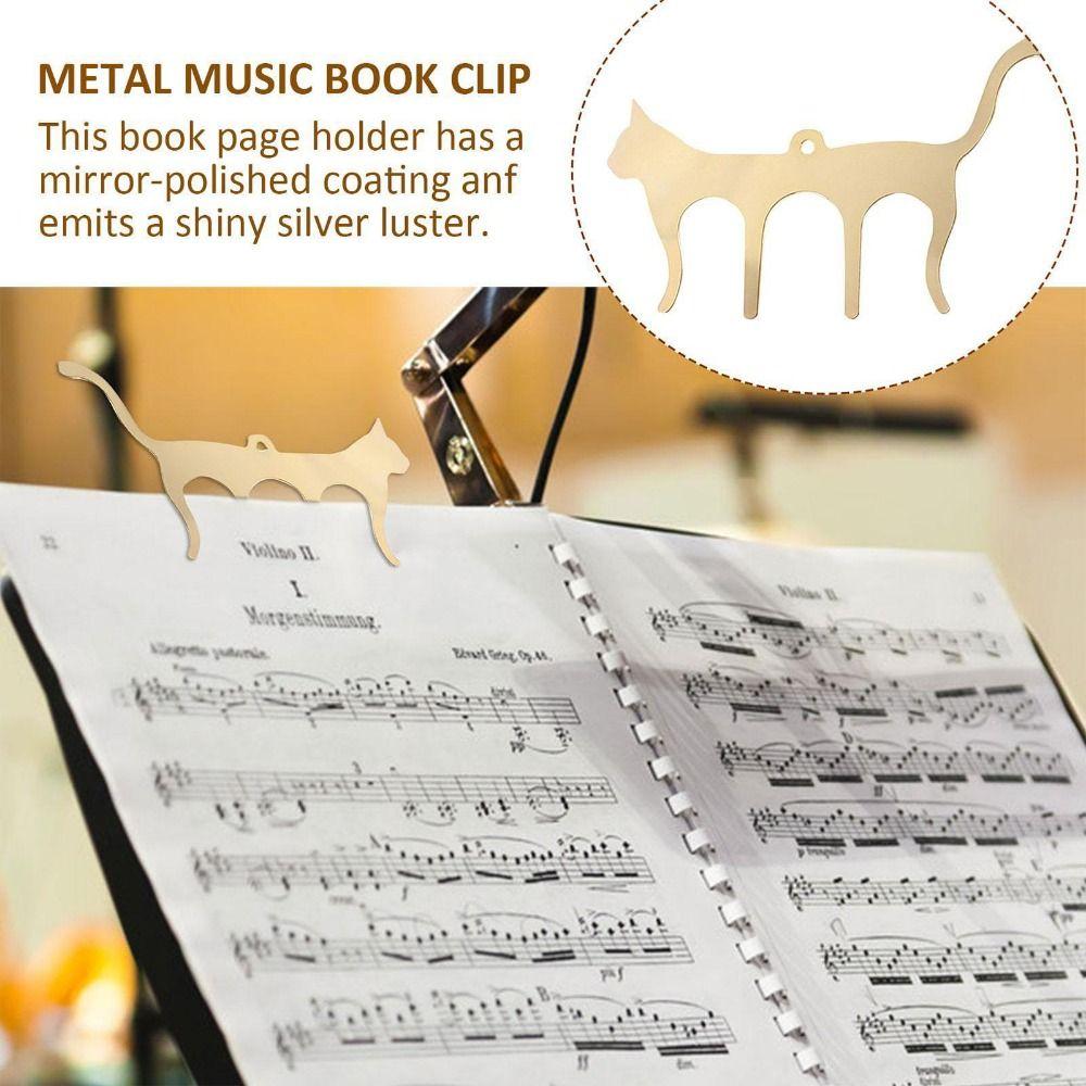 Music Book Note Clamp Cat Shaped Bookmark Tabs Music Clip Music Folder