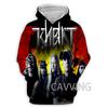 Jacke Rock Band 3D Gedruckte Mode Kapuzenpullover Sweatshirts Harajuku Hoodie Sweatshirts Oberteile Kleidung für Damen/Herren