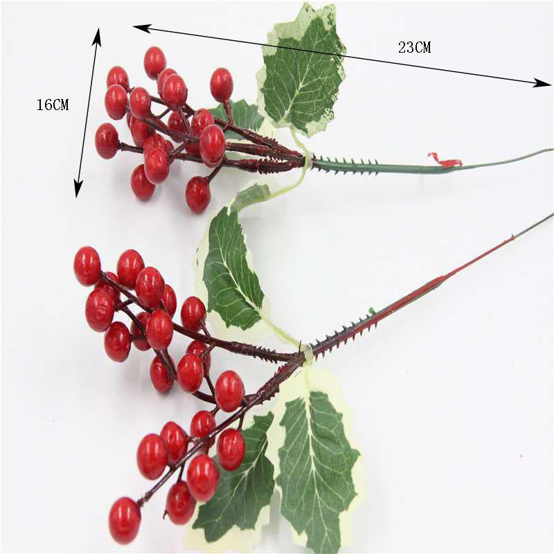 Snowflake Jute Rope & Red Berry Christmas Bouquet DIY Wreath Accessories