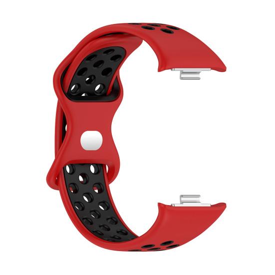

Silicone Watch Strap Replacement for Xiaomi Smart Band 8 Adjustable Waterproof красный