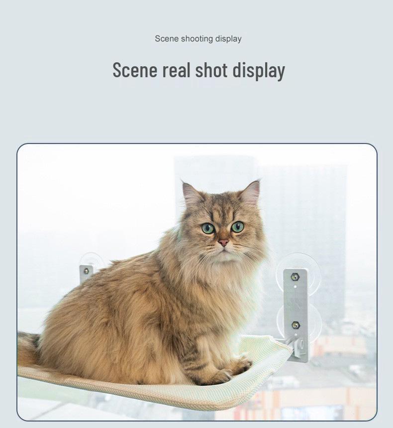 Four Seasons Foldable Cat Hammock: Window Suction Cup Floating Bed