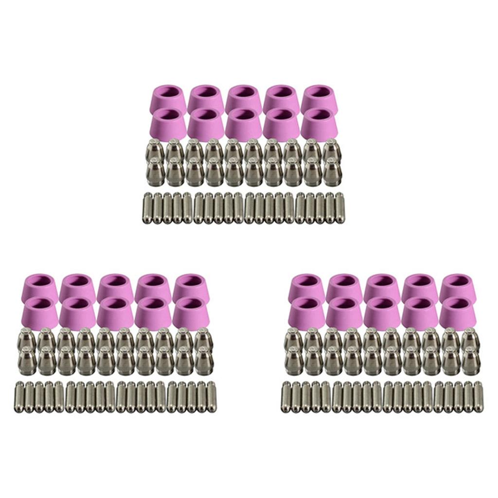 ABWR-150Pcs Plasma Cutter Torch Consumables Electrode Nozzles Cups Kit For AG-60 SG-55 WSD-60 Fit CUT-60 LGK-60 Plasma Cutter