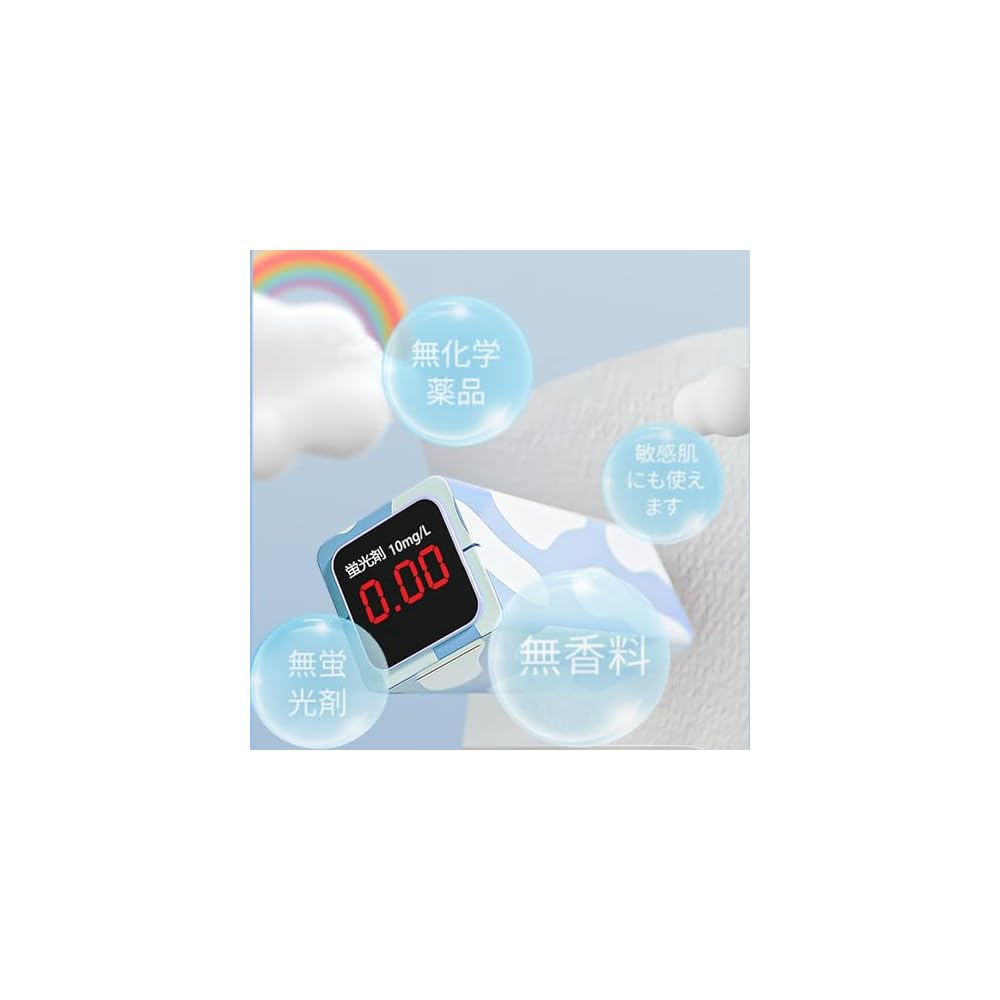 Disposable Cleansing Towels [20x20cm, 100 towels x 6 packs] Thick Face Towels [75g/cm²] 100% Cotton