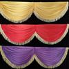 5M Wedding Party Background Drapes Valance Panel Hotel Backdrop Curtain Swag Stage Decor Curtain Head Drapery Ice Silk Swag