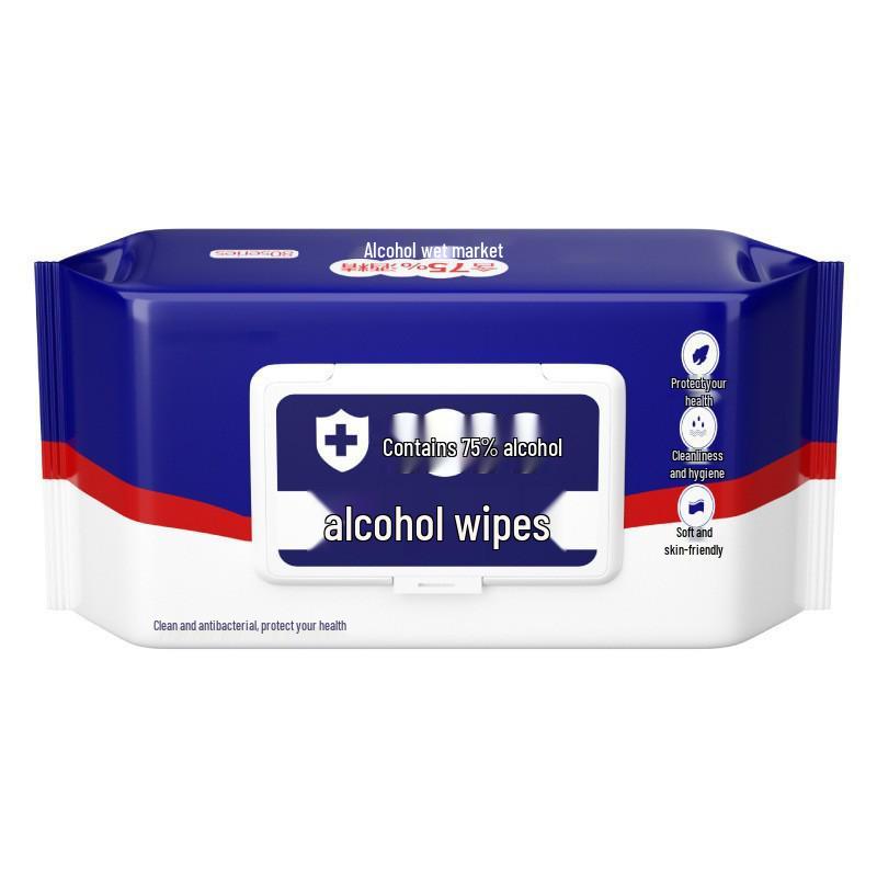 Pocket-Sized Travel Alcohol Wipes - 8 Portable Packs for Cleaning & Hygiene