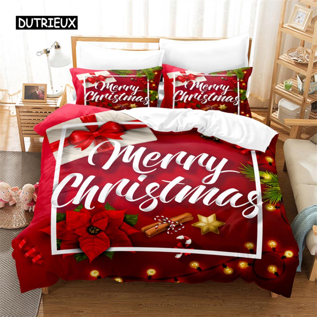 Christmas  Bedding Set Duvet Cover Set 3d Bedding Digital Printing Bed Linen Queen Size Bedding Set Fashion Design