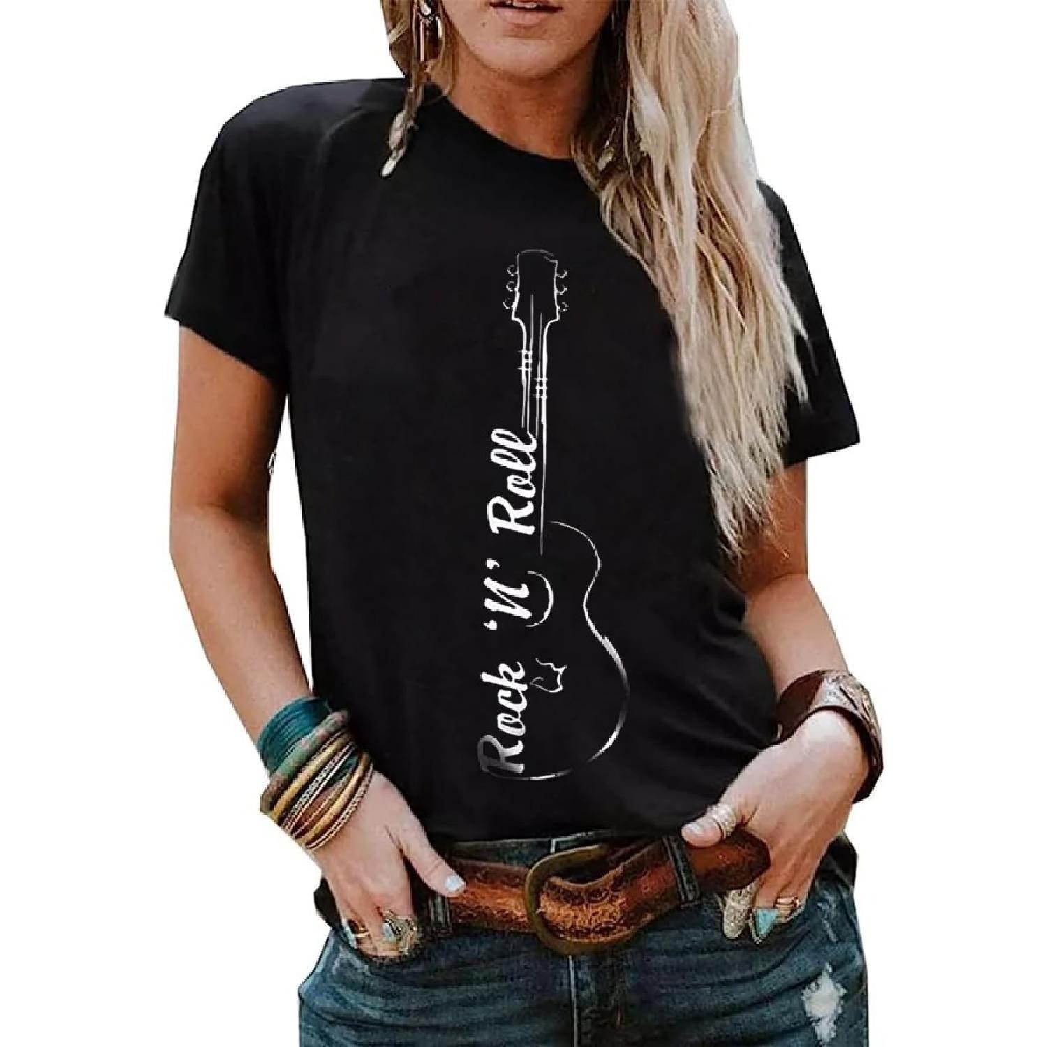 Rock Roll Music Tank Tops Women Vintage Rock Band Tanks Retro Graphic Country Music Concert Sleeveless Shirt Tee S