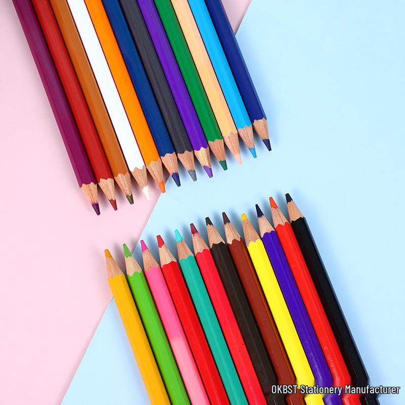 Oil-Based Colored Pencil Set for Children - Available in 12, 18, 24, and 36 Colors - Ideal for Elementary School Drawing