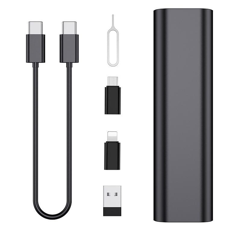 PD60W USB C To Type C Cable For IPhone 15 Pro Max Xiaomi Fast Charging Travel Multi Functional USB Adapter SD Card Storage Box
