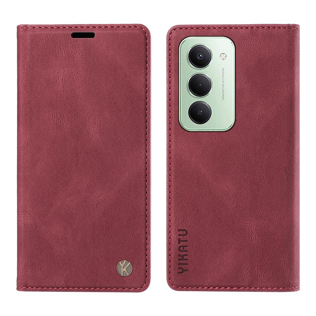 For Xiaomi Redmi 15 5G (Global) (169mm) Leather Cover YIKATU YK-004 Skin-Touch Wallet Phone Cases