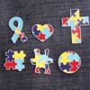 Broches de Esmalte Quebra-Cabeça Autismo Broches de Broche Autismo Broche de Lapela de Esmalte Quebra-Cabeça Arco-Íris Broche de Metal para Mochilas Bolsa